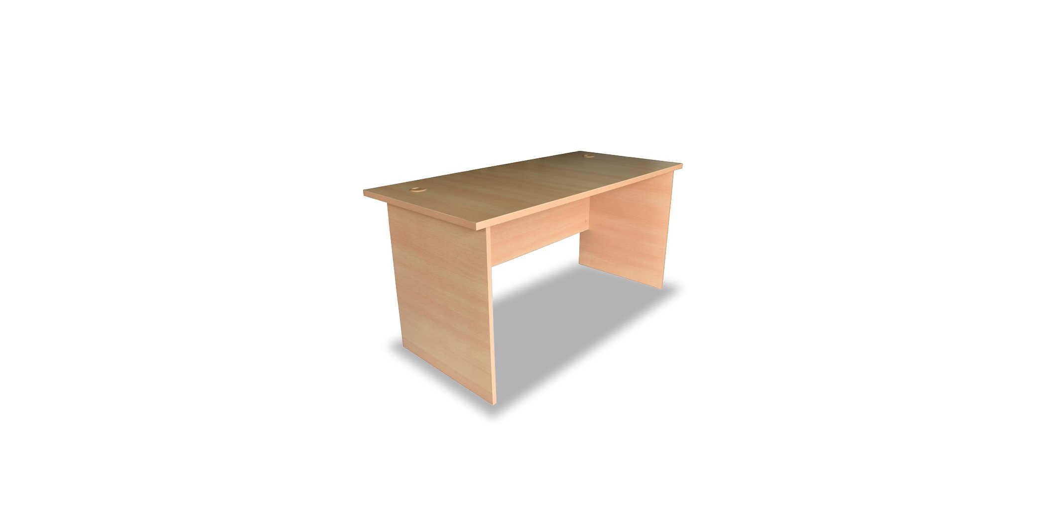 Stema desk 1600x750 Melamine modesty panel