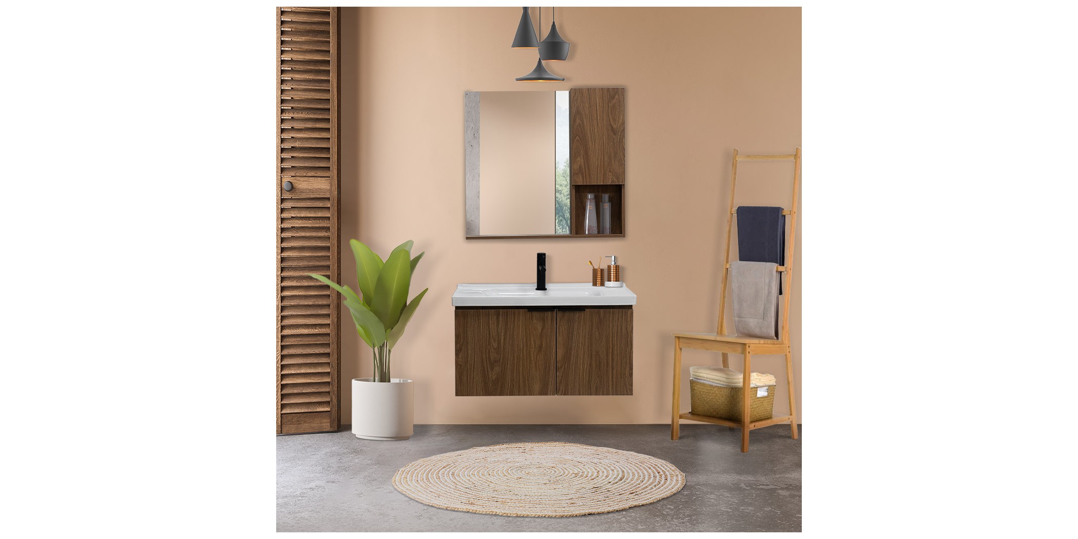 Bathroom Cabinet With Mirror Ref 1027-80
