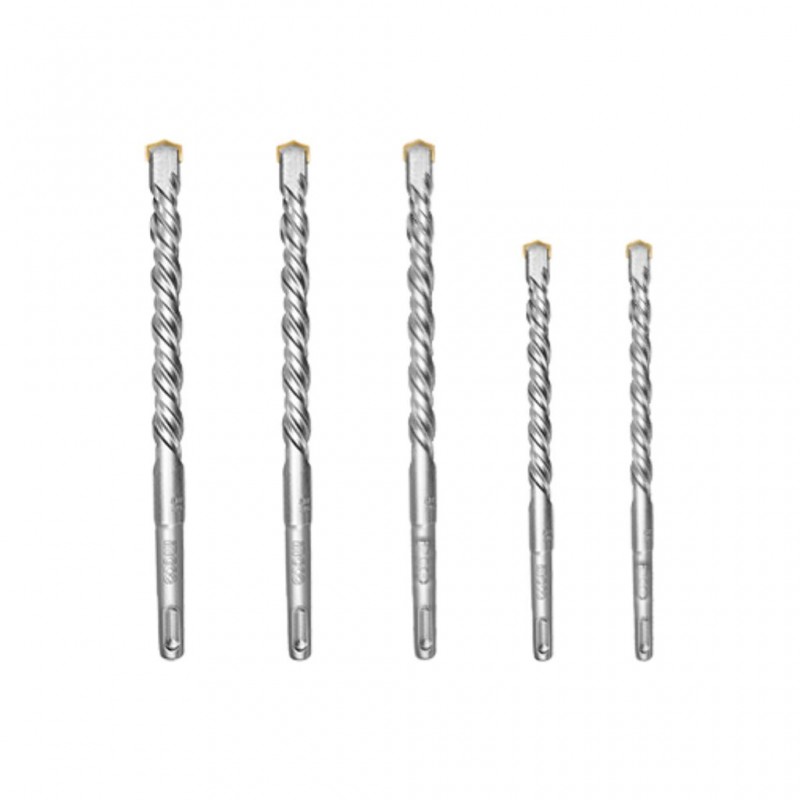 Ingco 5Pcs Sds Plus Hammer Drill Bit Set AKD2052