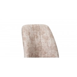 Miray Table & 8 Chairs Light Brown Fabric