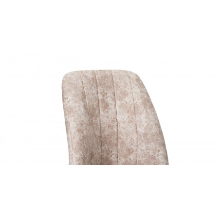 Miray Table & 8 Chairs Light Brown Fabric