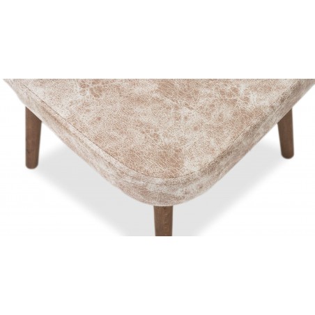 Miray Table & 8 Chairs Light Brown Fabric