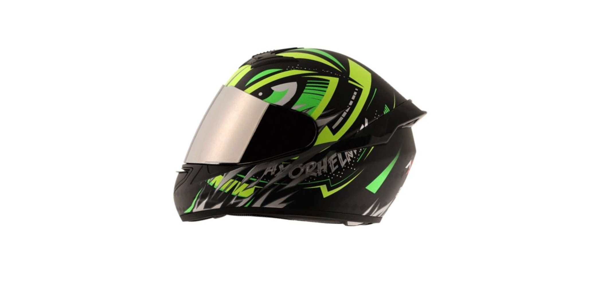 Axor Rage Trogon Black/Green/Yellow Full Face Helmet