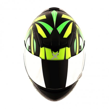 Axor Rage Trogon Black/Green/Yellow Full Face Helmet