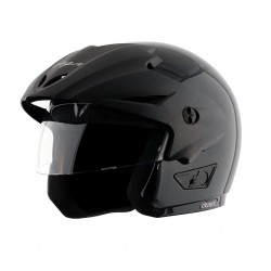 Axor Vega Cruiser with Peak Black Open Face Helmet