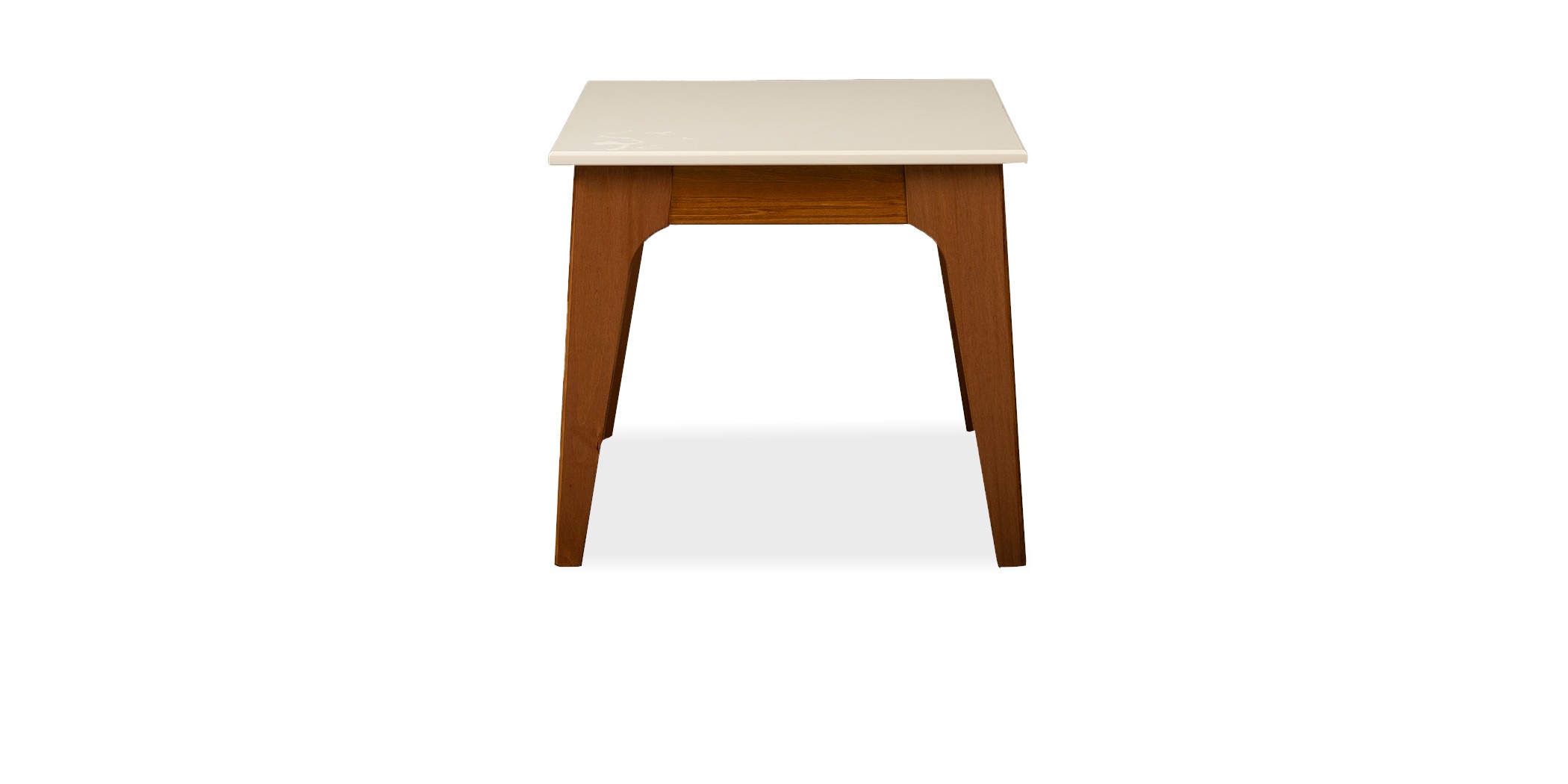 Happy Side Table Pine Off White/Garapa