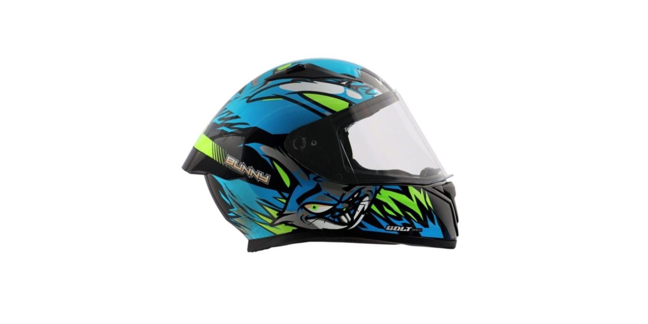 Axor Vega Bolt Black/Blue Full Face Helmet