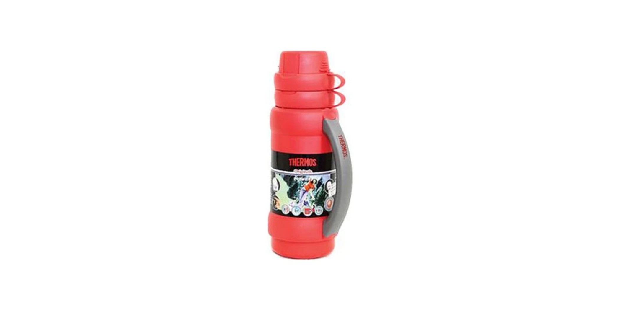 Thermos Premium 34-100 1L Red Vacuum Flask - 10008079 "O"