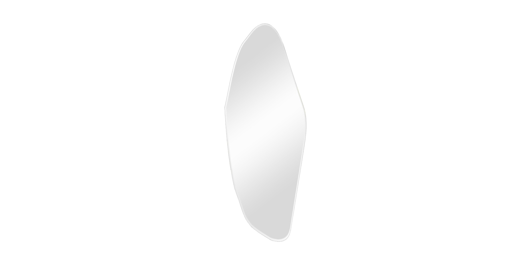 Irregular Frameless Full Length Fitting 60x165 cm Wall Mirror