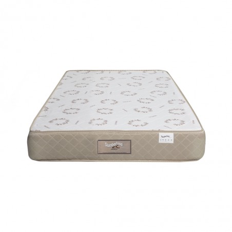 Slumberland Flexi Single 90x190 cm Microquiled White & Brown