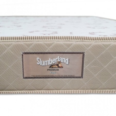 Slumberland Flexi Single 90x190 cm Microquiled White & Brown