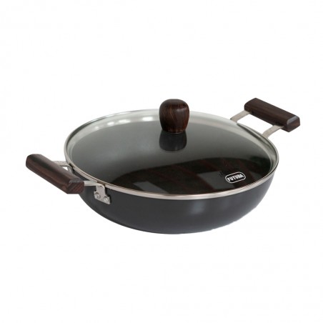 Futura NCF26G 26cm/3L Non Stick Cook-n-Serve Frying Pan With Glass Lid