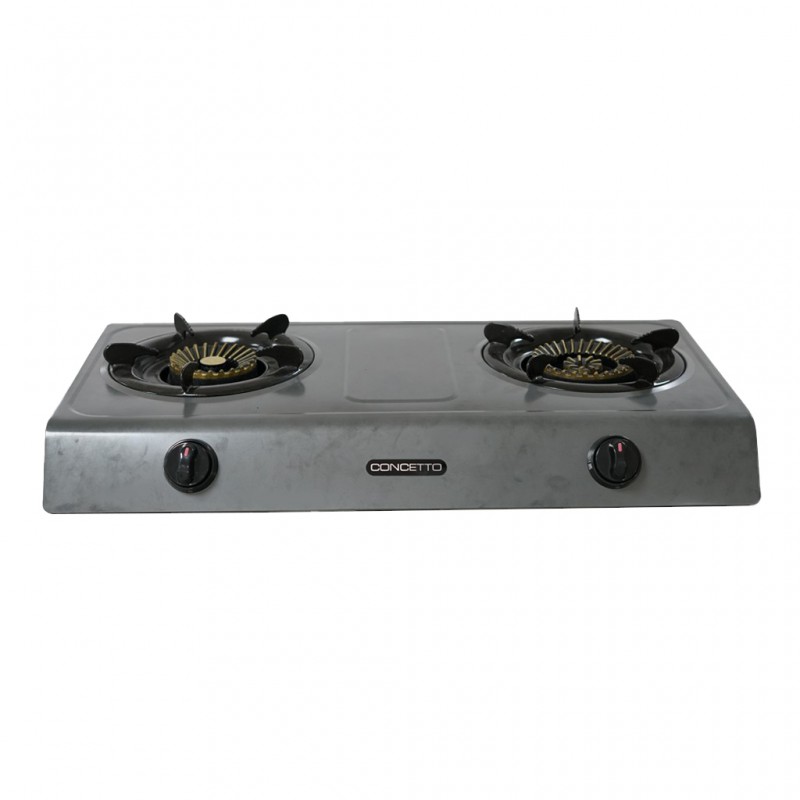 Concetto CG-2023 Teflon Double Burner Gas Stove Concetto CG-2023 Teflon Double Burner Gas Stove
