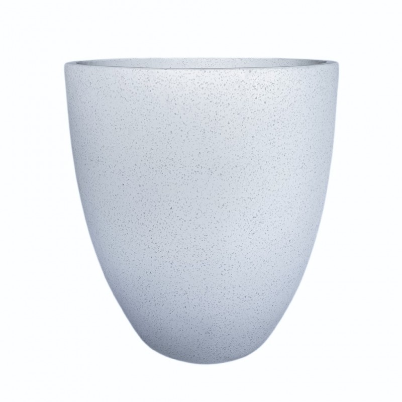 Totu Xl Pot White Terrazzo Cement Totu Xl Pot White Terrazzo Cement