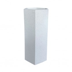 Luga L Pot White Terrazzo Cement