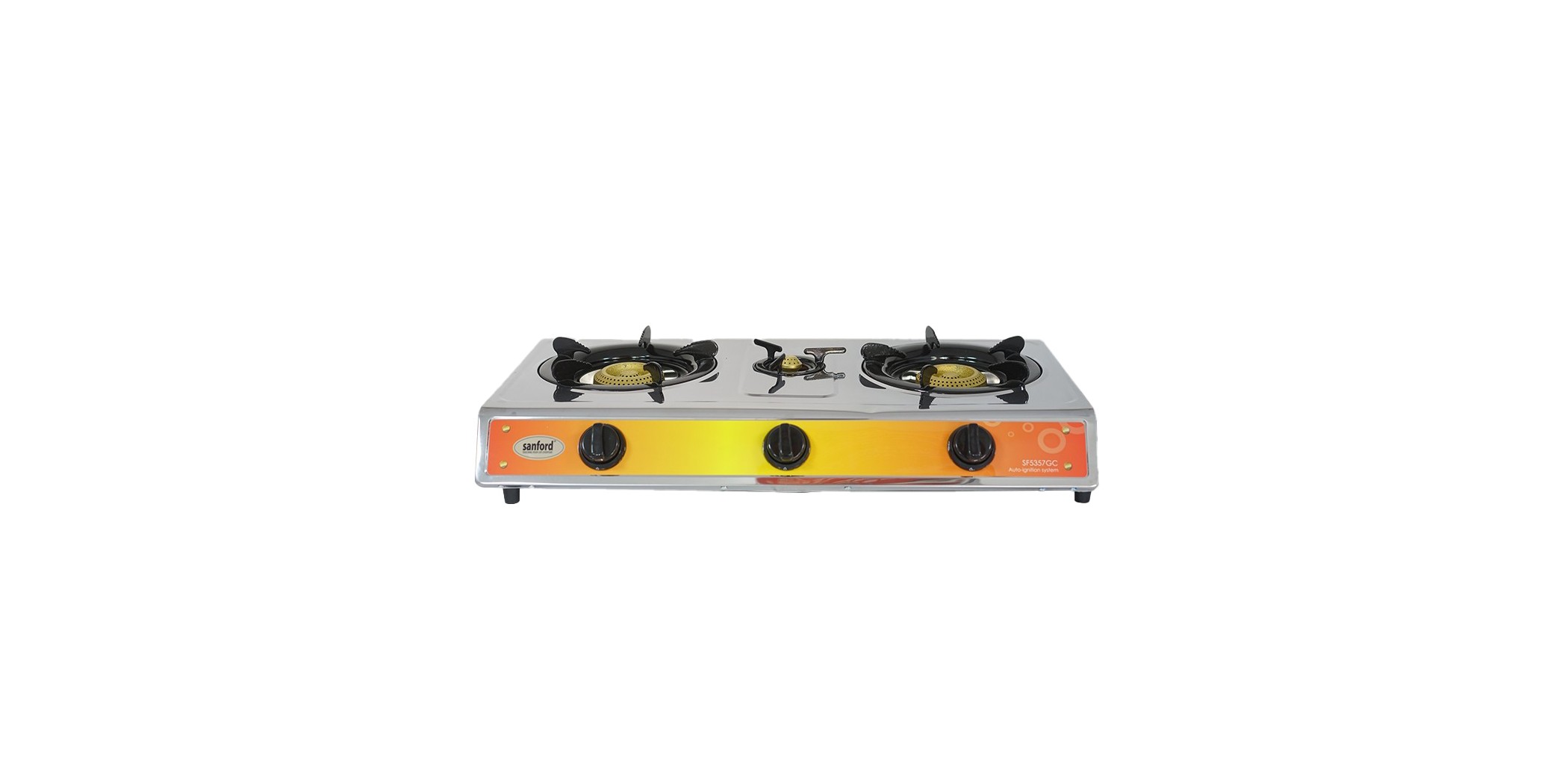 Sanford SAN254 SF5357GC 2YW Triple SS Gas Stove "O"