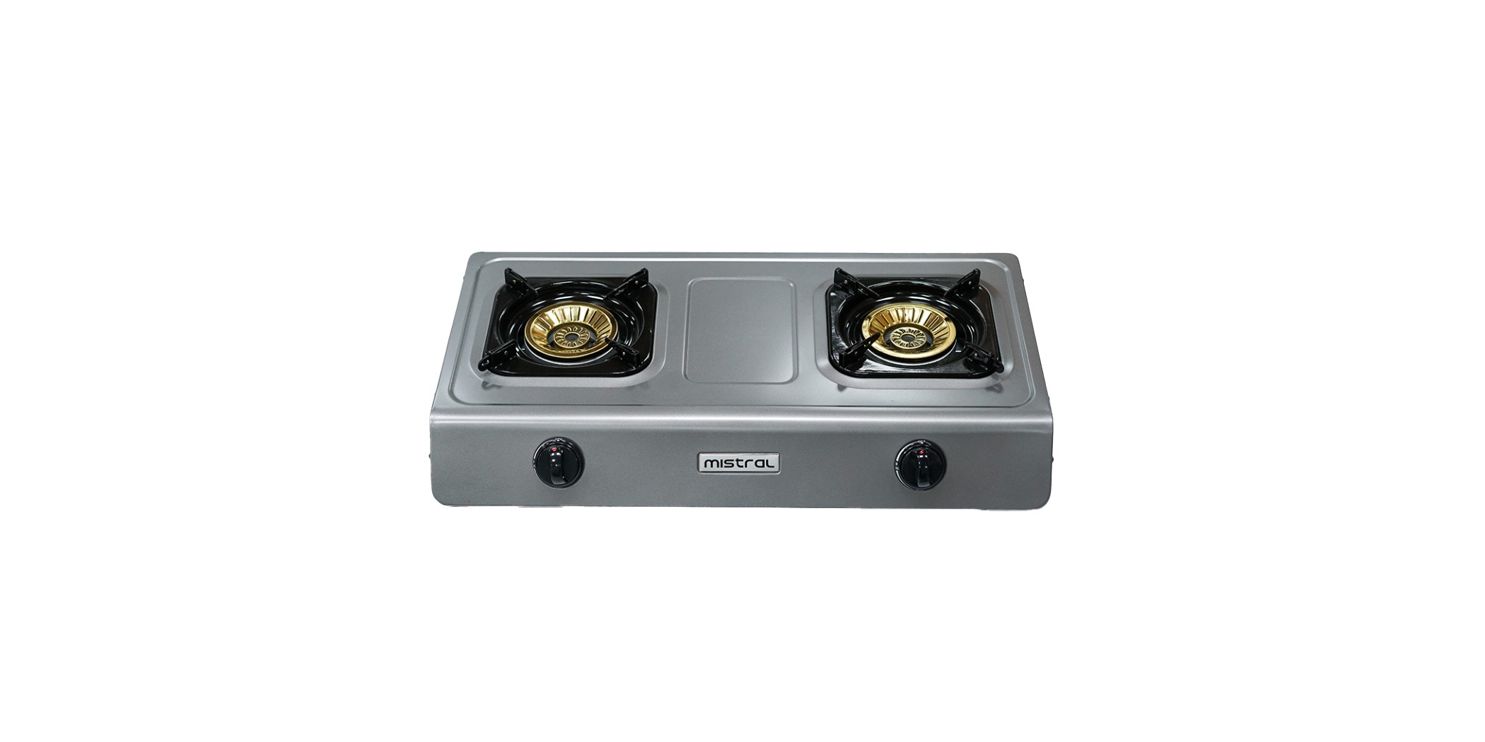 Mistral MGC9225 Teflon Coated 2 Burner Gas Cooker