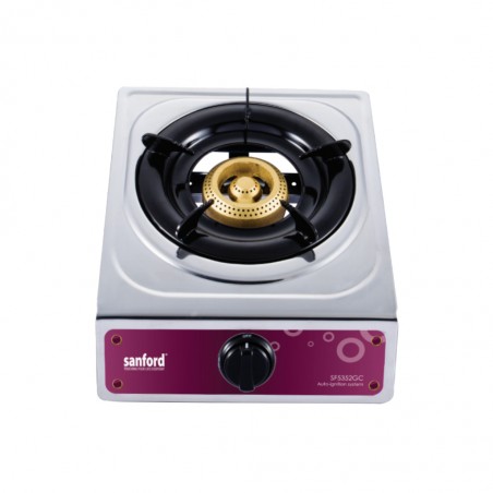 Sanford SAN345 SF5352GC S/S 1 Burner Gas Cooker