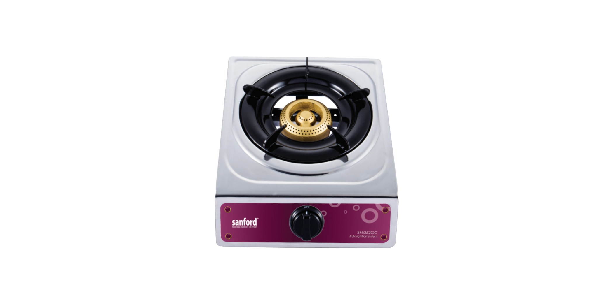Sanford SAN345 SF5352GC S/S 1 Burner Gas Cooker