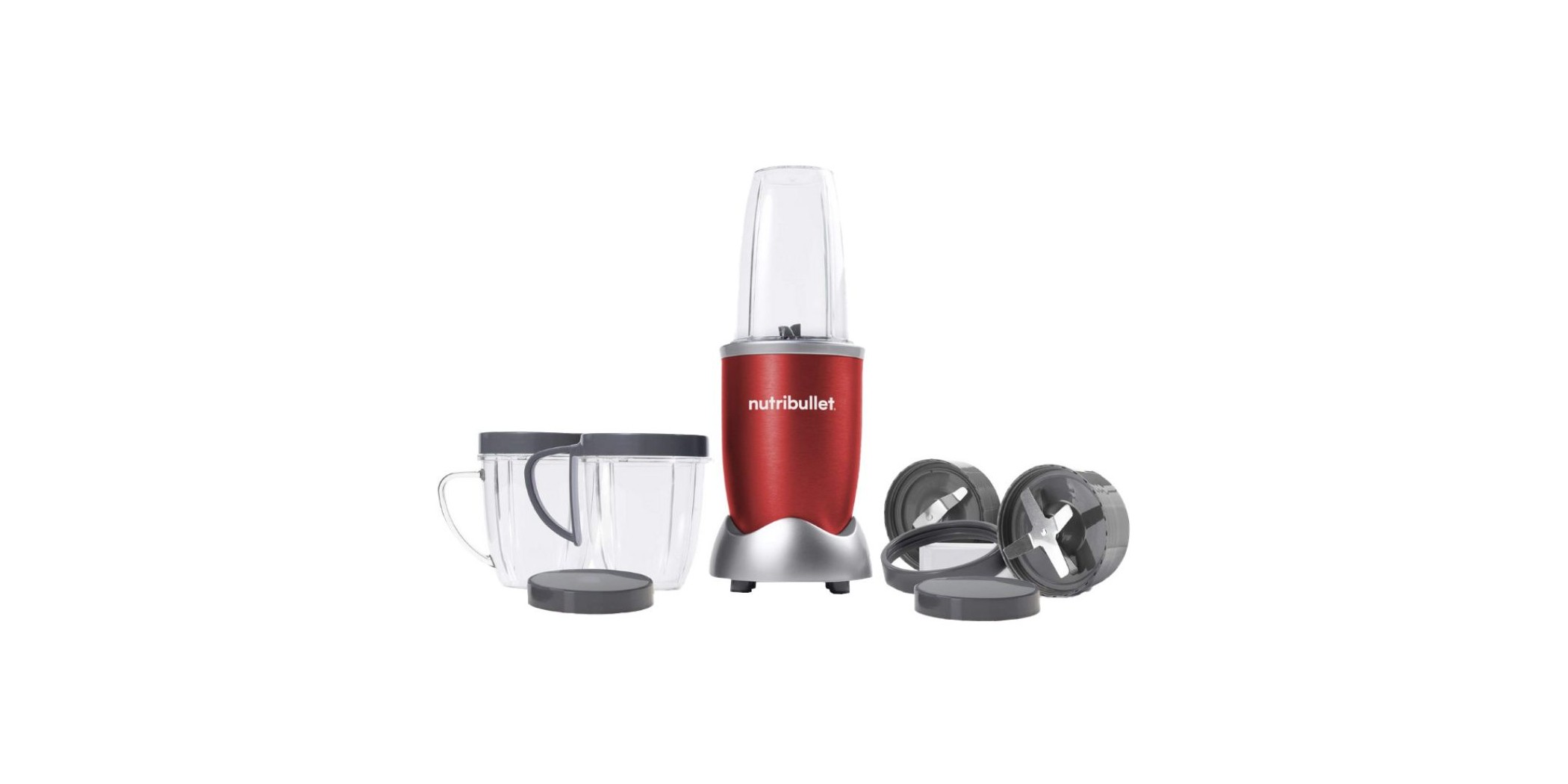 Nutribullet NBR-1212R 600W Red 1YW 9pcs Set "O"