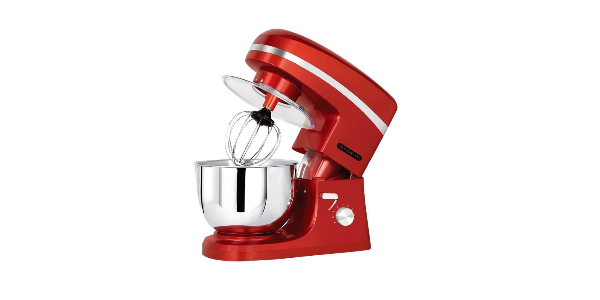 Concetto CEM-83 5.2L Red Stand Mixer