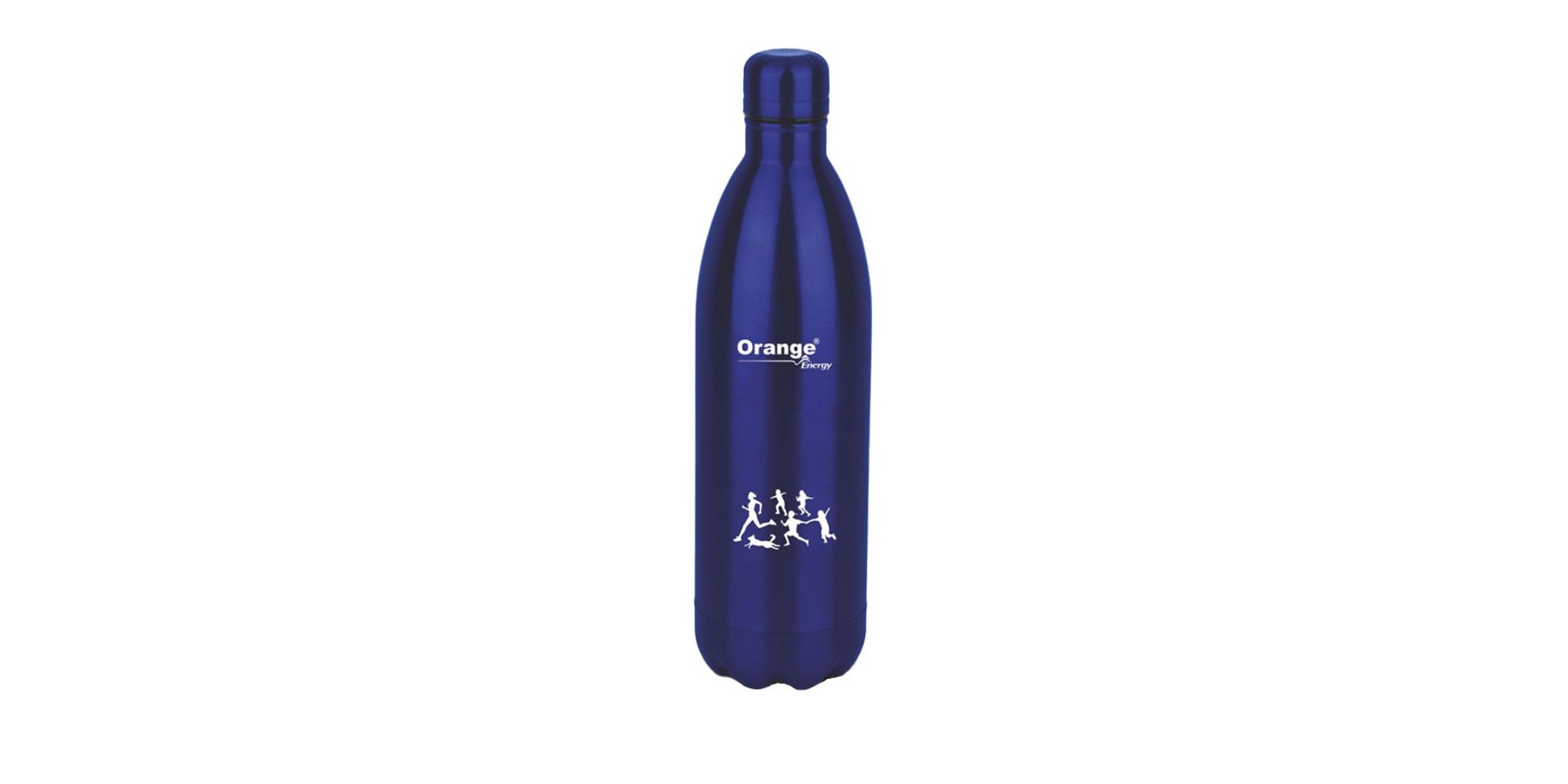 Orange ORA0106 Glossy Blue Aqua 1000ml S/S Vacuum Bottle