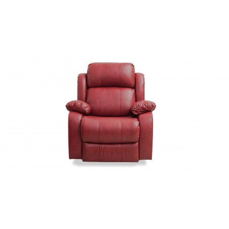 Vercelli Sofa 3+2 Fabric Red Leather Gel