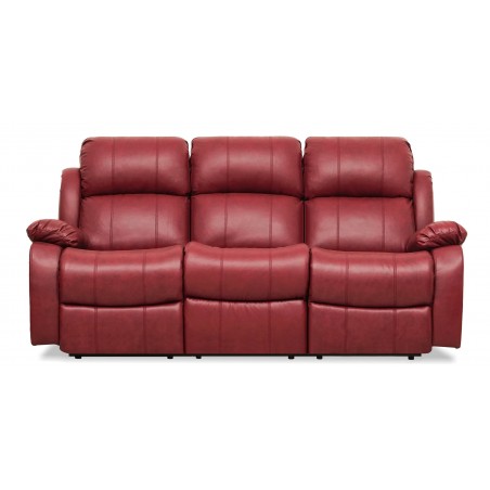Vercelli Sofa 3+2 Fabric Red Leather Gel