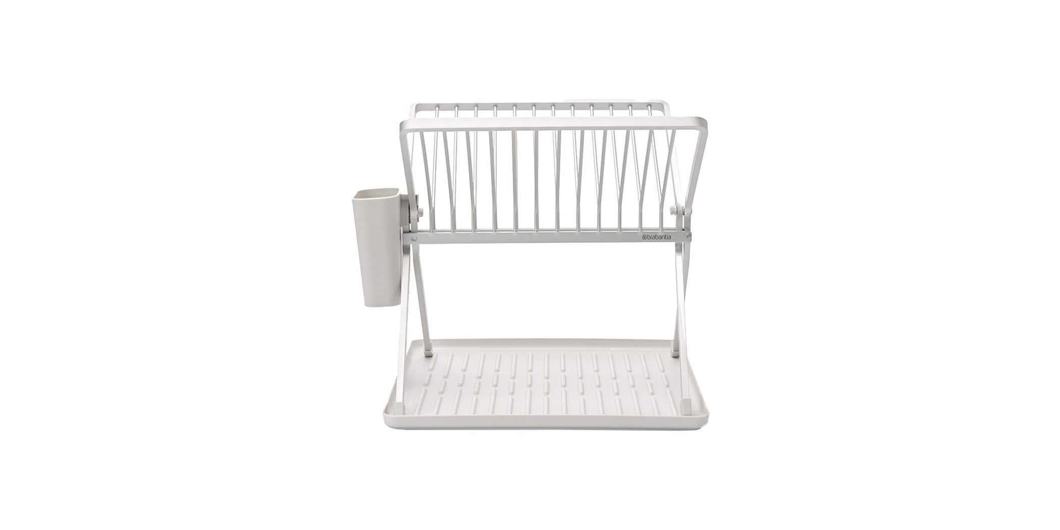 Brabantia 139383 Light Grey Foldable Dish Rack 5YW "O"