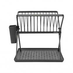 Brabantia 139406 Dark Grey Foldable Dish Rack 5YW "O"