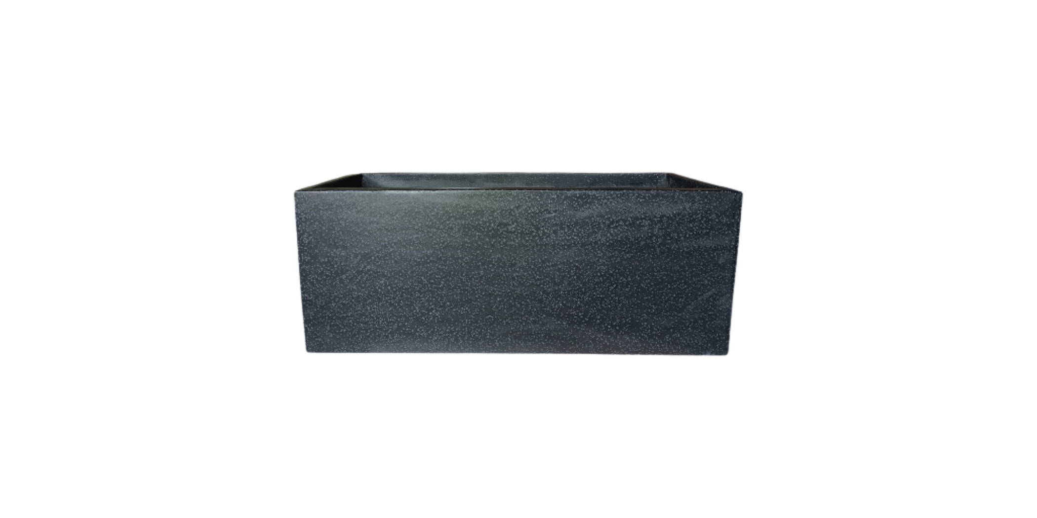 Chuna L Pot Black Terrazzo Cement