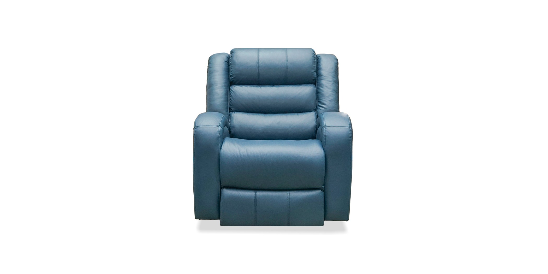 Veneto Single Recliner Blue Leather Gel Veneto Single Recliner Blue Leather Gel