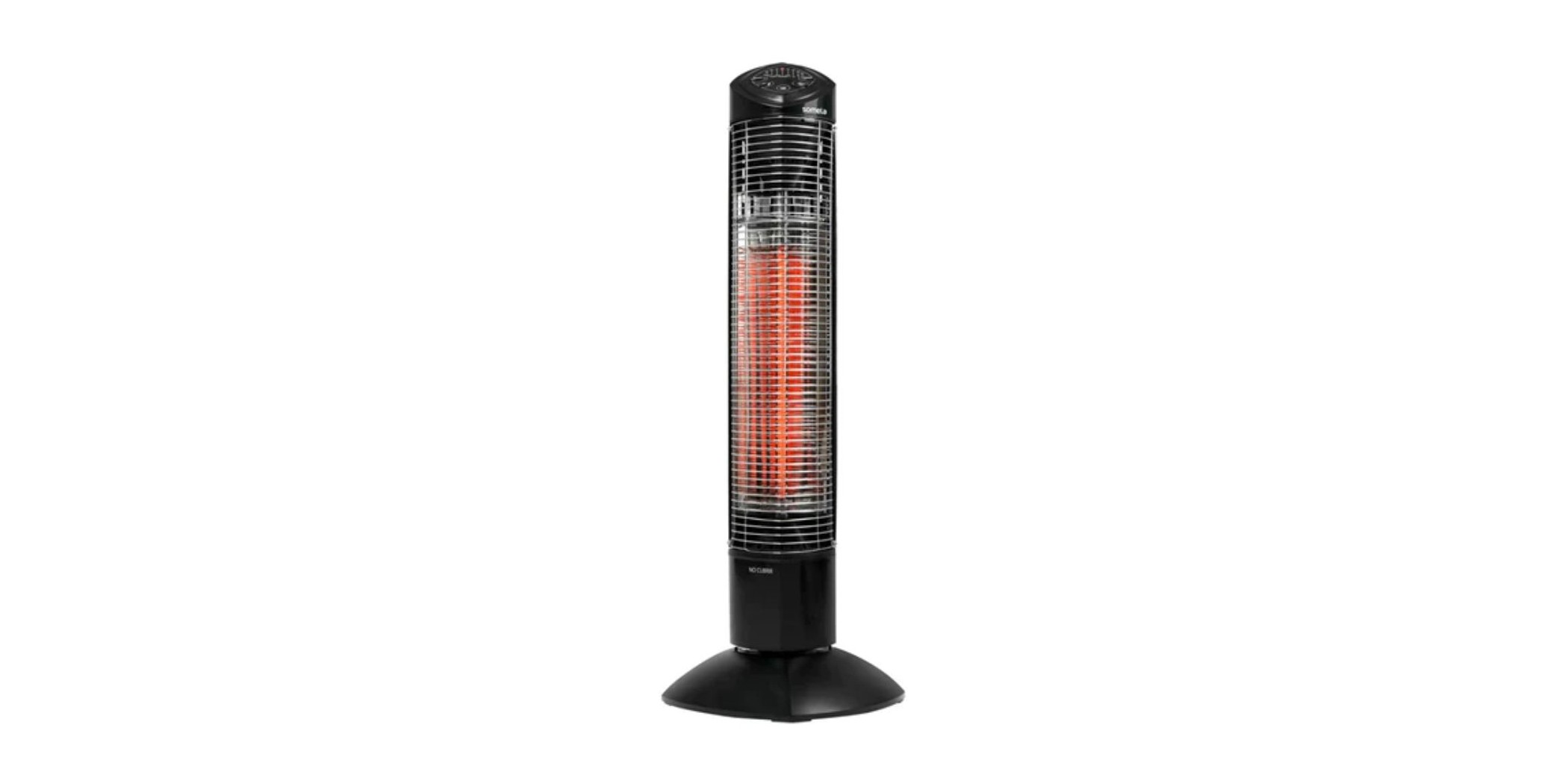Somela Helsinki Black Tower Carbon Heater With Remote Control