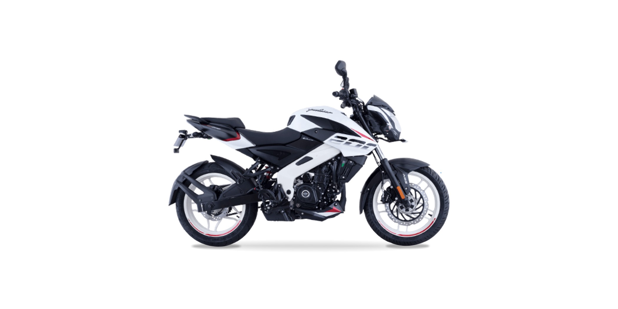 Bajaj Pulsar 200NS 200CC White Motorbike