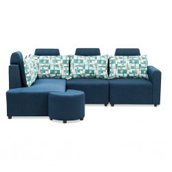 Angelo Corner LHFChaise+RHF 3S+Ottoman D.Blue Angelo Corner LHFChaise+RHF 3S+Ottoman D.Blue