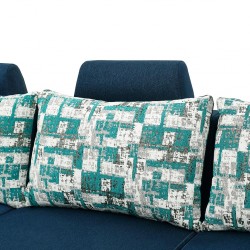 Angelo Corner LHFChaise+RHF 3S+Ottoman D.Blue Angelo Corner LHFChaise+RHF 3S+Ottoman D.Blue