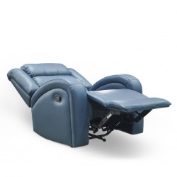 Veneto Single Recliner Blue Leather Gel Veneto Single Recliner Blue Leather Gel