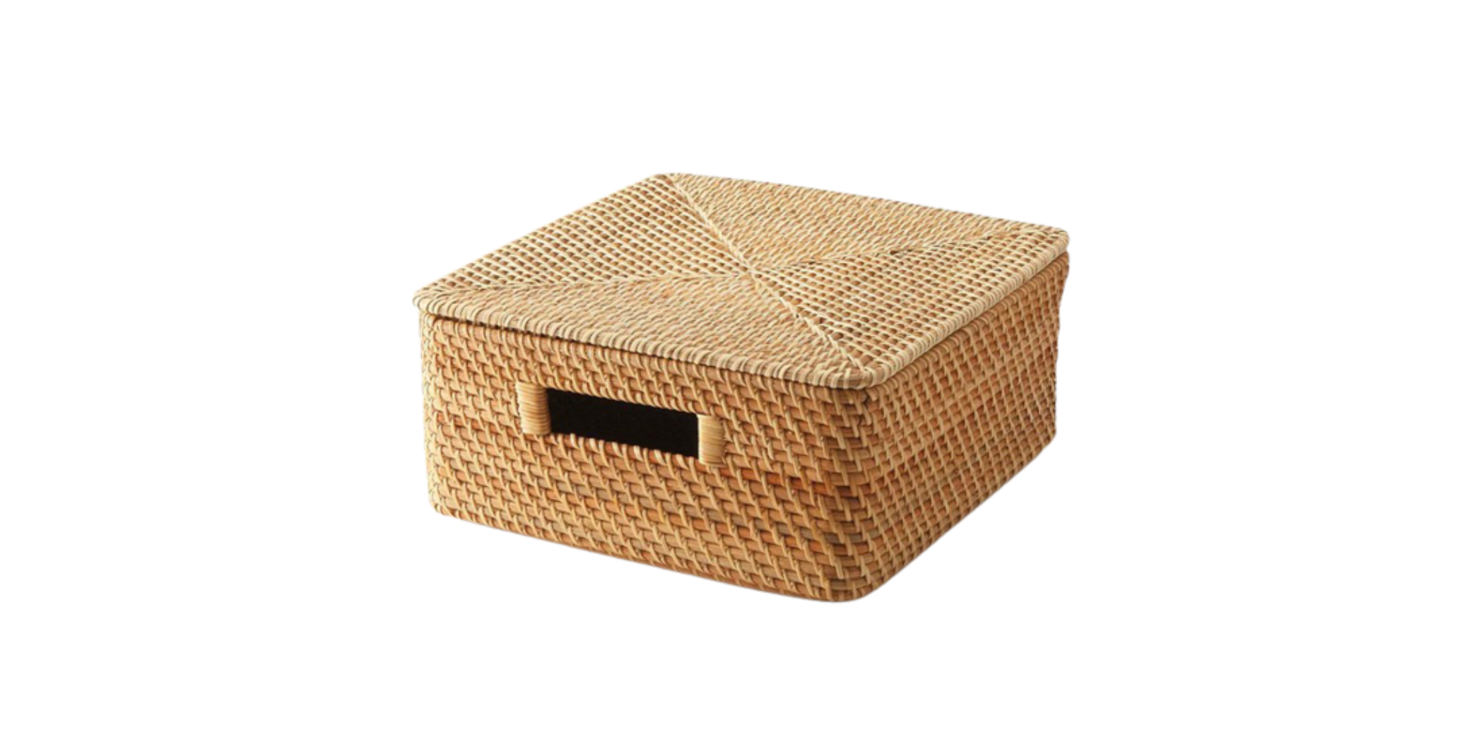Square Rattan Bread box (44x33x20)cm - Ref GQ-M004