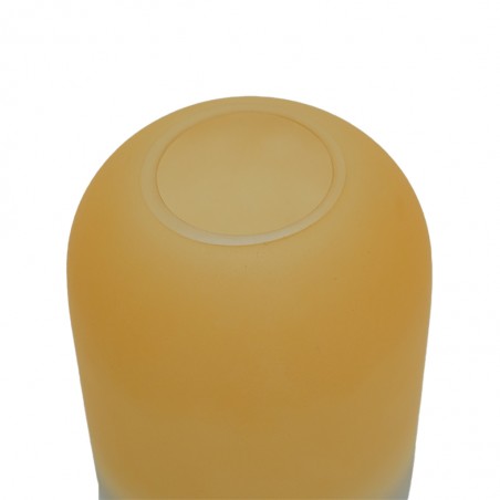 Gradient Scrub Light Yellow Glass Vase