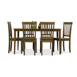 Charmant Table & 6 Chairs Cocoa