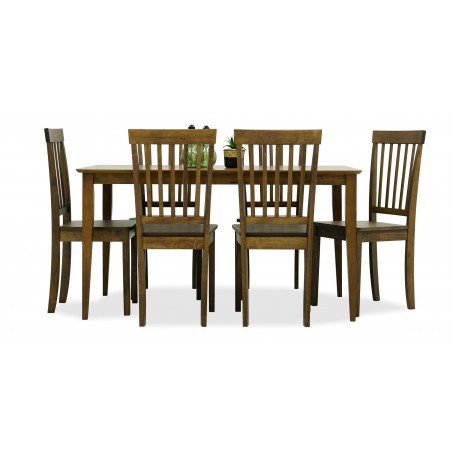 Charmant Table & 6 Chairs Cocoa