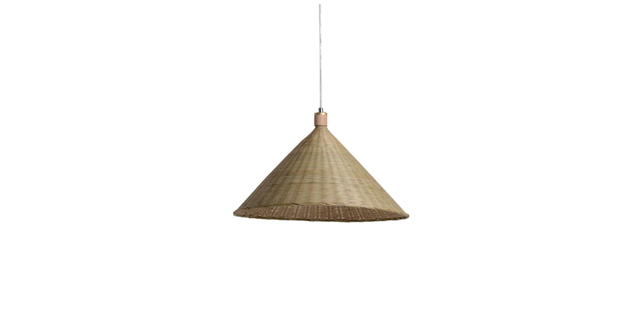 Cone Bamboo Pendant Lamp 33x20cm - Ref CD-T040