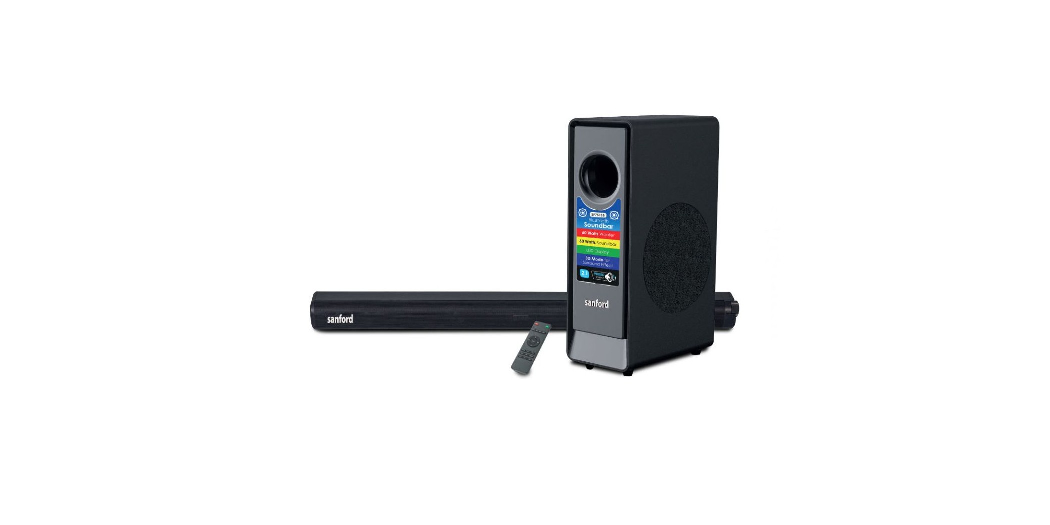 Sanford sound bar SAN850-SF751SB 2.1 channel with subwoofer