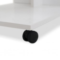 Hounslow Multi-Purpose C Shape Coffee Table High Gloss White