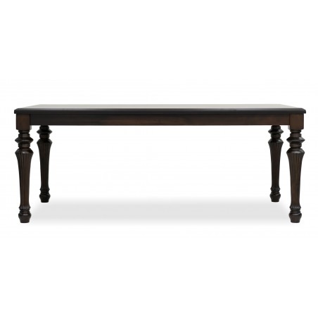 Hilton Table and 8 Chairs Dark Walnut Rubberwood