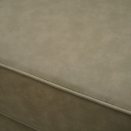Delta Sofa Corner in Graphite Col Leather Gel