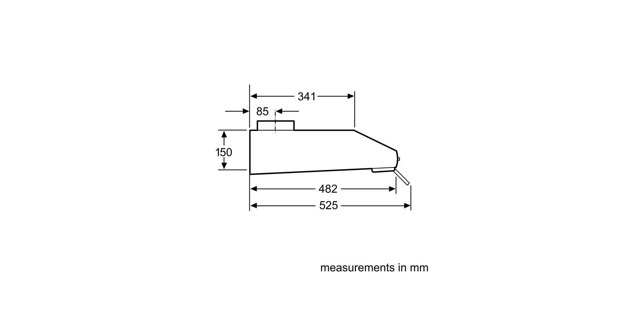 Bosch DHU665CGB Cooker Hood