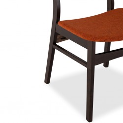 Audrey Dining Chair Dark Chestnut/Russet