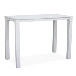 Matzo Bar Table With 4 Bar Stools Matte White