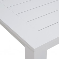 Matzo Bar Table With 4 Bar Stools Matte White